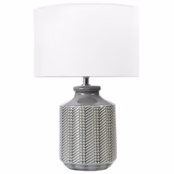 Table Lamp ESPERANCE Ceramic Grey