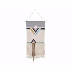 Cotton Wall Hanging with Tassels Beige KABIRWALA