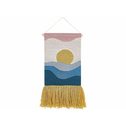 Cotton Wall Hanging with Tassels Multicolour HASILPUR