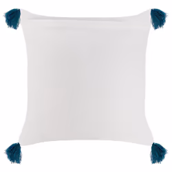 Throw Cushion TILIA Cotton 45 x 45 cm Blue Geometric Pattern