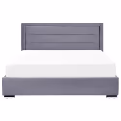 Ottoman Bed Velvet ROUEN 180 x 200 cm (EU Super King) Dark Grey - Additional view 4