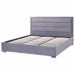 Ottoman Bed Velvet ROUEN 180 x 200 cm (EU Super King) Dark Grey - Additional view 5