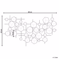 Wall Decor FLEROVIUM Metal 45 cm Gold
