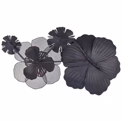 Wall DÃ©cor Flowers Red SCANDIUM