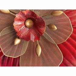 Wall DÃ©cor Flowers Red SCANDIUM - Additional view 4