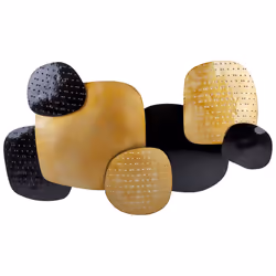 Wall Décor Black and Gold HAFNIUM