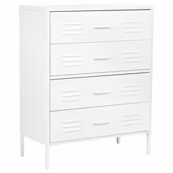 Chest of Drawers ENAGO Metal White