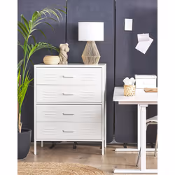 Chest of Drawers ENAGO Metal White