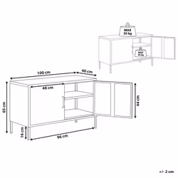 Storage Unit URIA Metal White