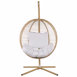 Hanging Chair with Stand ARCO Metal Beige