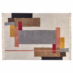Cotton Area Rug 160 x 230 cm Multicolour NIKSAR