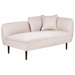 Right Hand Chaise Lounge CHEVANNES Boucle Light Beige - Additional view 4