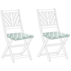 Set of 2 Garden Chair Cushions TERNI 37 x 34 cm Mint Green