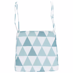 Set of 2 Garden Chair Cushions TERNI 37 x 34 cm Light Blue
