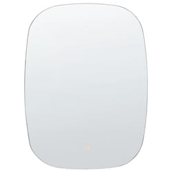 LED Bathroom Mirror BERGERAC 58 cm 78 cm Silver