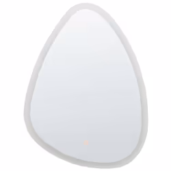 LED Bathroom Mirror BETHUNE 58 cm 78 cm Silver