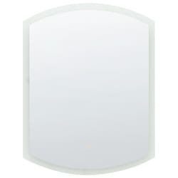 LED Bathroom Mirror BEZIERS 60 cm 78 cm Silver