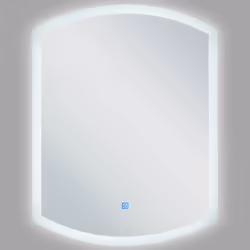LED Bathroom Mirror BEZIERS 60 cm 78 cm Silver