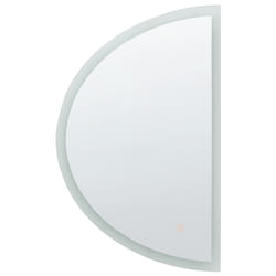 LED Bathroom Mirror BEZONS 49 cm 80 cm Silver