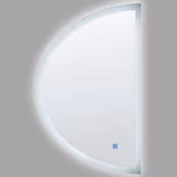 LED Bathroom Mirror BEZONS 49 cm 80 cm Silver