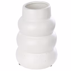 Flower Vase PIREAS Stoneware 22 cm White