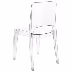 Set of 2 Dining Chairs WESTBRIDGE Transparent