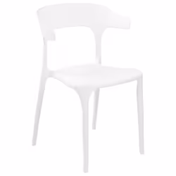 Set of 4 Garden Chairs GUBBIO White