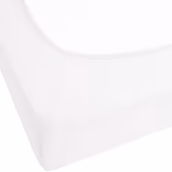 Fitted Sheet JANBU Cotton 140 x 200 cm White