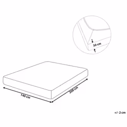 Fitted Sheet JANBU Cotton 140 x 200 cm Light Grey