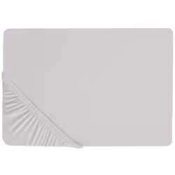 Fitted Sheet JANBU Cotton 200 x 200 cm Light Grey