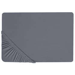 Fitted Sheet JANBU Cotton 200 x 200 cm Dark Grey