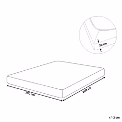 Fitted Sheet JANBU Cotton 200 x 200 cm Dark Grey