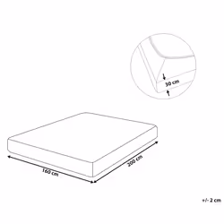 Fitted Sheet JANBU Cotton 160 x 200 cm Mustard