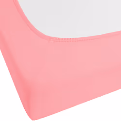 Fitted Sheet JANBU Cotton 160 x 200 cm Coral
