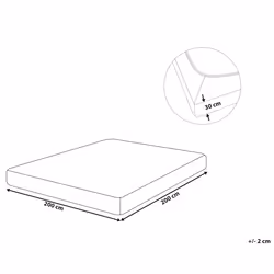 Fitted Sheet JANBU Cotton 200 x 200 cm Coral