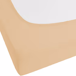 Fitted Sheet JANBU Cotton 140 x 200 cm Sand Beige