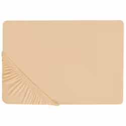 Fitted Sheet JANBU Cotton 200 x 200 cm Sand Beige