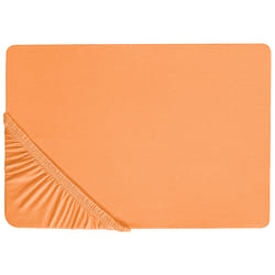 Fitted Sheet JANBU Cotton 90 x 200 cm Orange