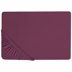 Fitted Sheet JANBU Cotton 90 x 200 cm Burgundy