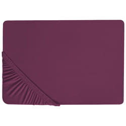 Fitted Sheet JANBU Cotton 90 x 200 cm Burgundy
