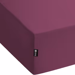 Fitted Sheet JANBU Cotton 90 x 200 cm Burgundy
