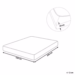 Fitted Sheet JANBU Cotton 160 x 200 cm Purple