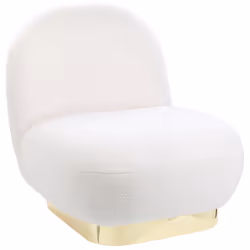 Armchair LOVIISA Boucle White
