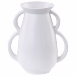 Flower Vase KOROPI Ceramic 19 cm White
