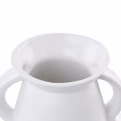 Flower Vase KOROPI Ceramic 19 cm White