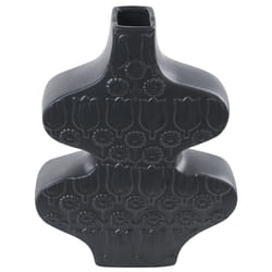 Flower Vase ARGOS Ceramic 25 cm Black