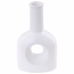Flower Vase THEBES Ceramic 22 cm White