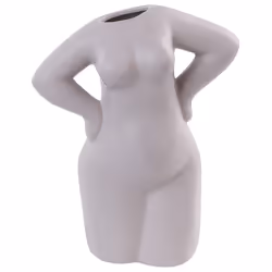 Flower Vase KILKIS Ceramic 24 cm Beige