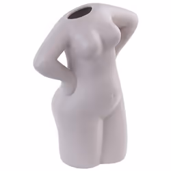 Flower Vase KILKIS Ceramic 24 cm Beige
