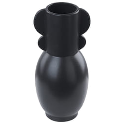 Flower Vase MYTILENE Ceramic 29 cm Black